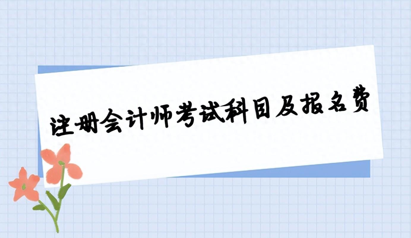 注册会计报名费用